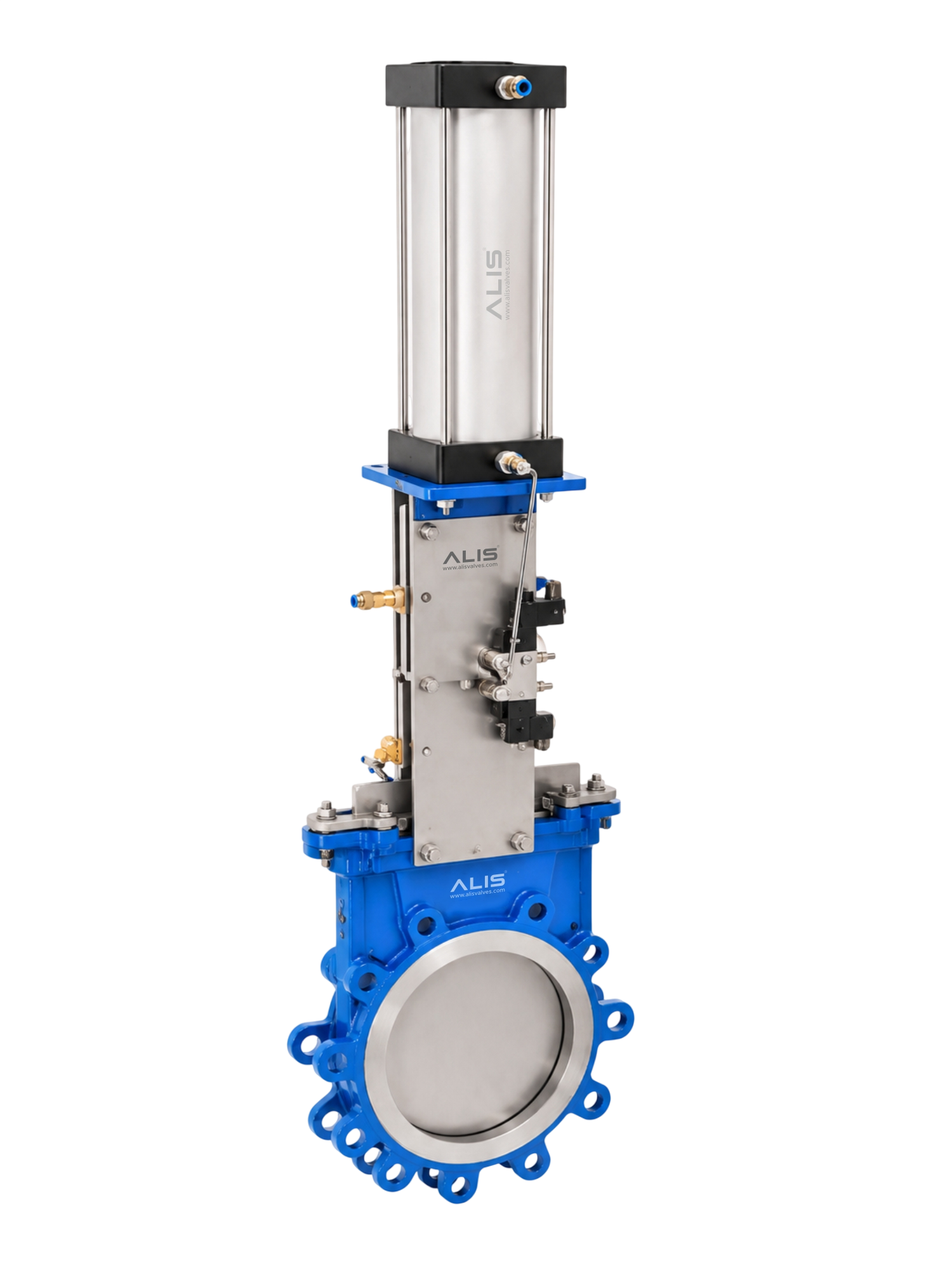 Pneumatic Cylinder Operated Lug Type Knife Edge Gate Valve
