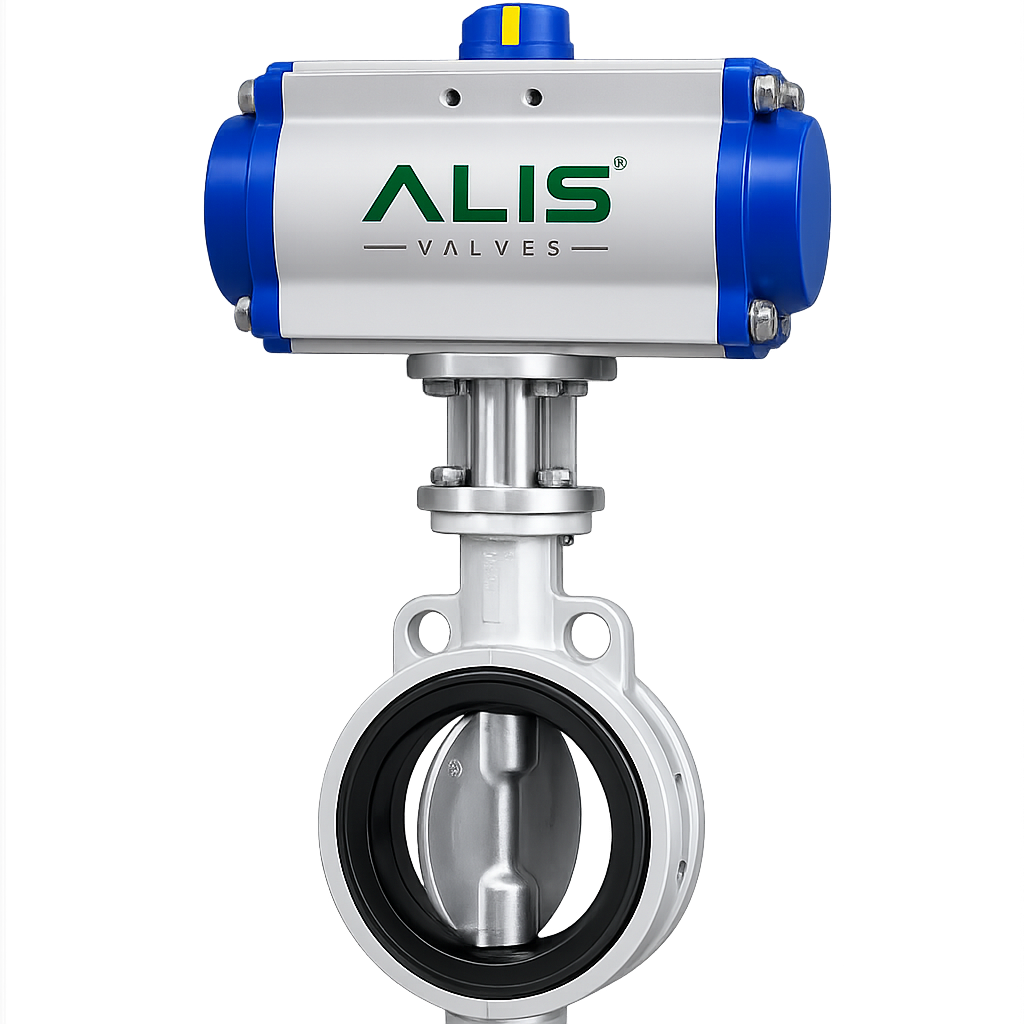 Pneumatic Aluminum Butterfly Valve