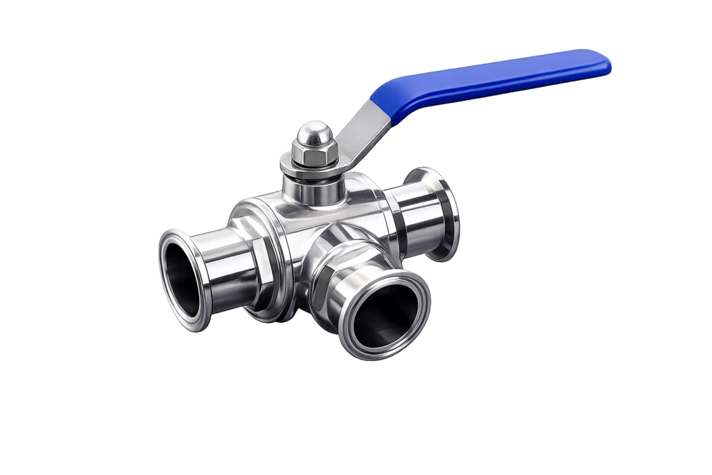 3 Way TC End Ball Valve